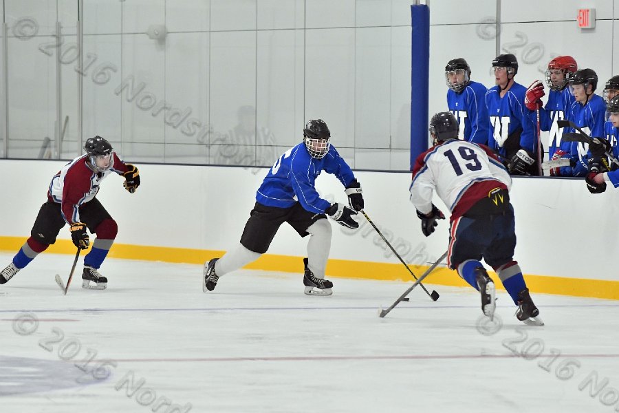 Wheaton College Men\'s Ice Hockey vs Middlesex Community College. - Photo By: KEITH NORDSTROM